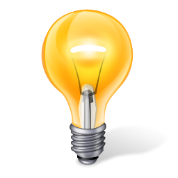 yellow light bulb PNG image-1250
